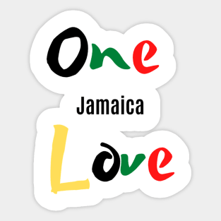 One Love Jamaica (Color) Sticker